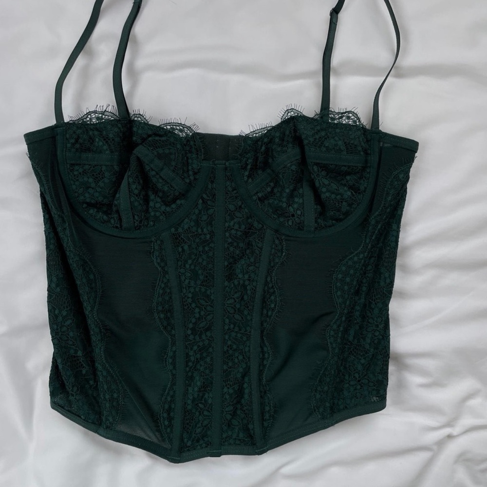 Urban Outfitters Modern Love Corset - Green
